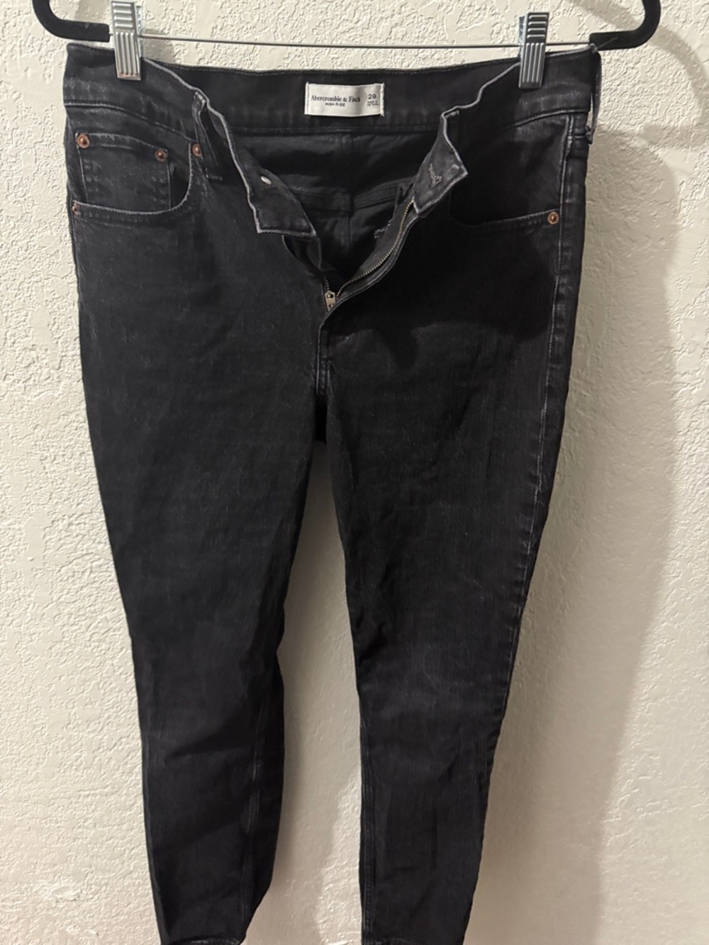 ✨✨Abercrombie & Fitch FadedBlack High Rise Slim Stretch Jeans